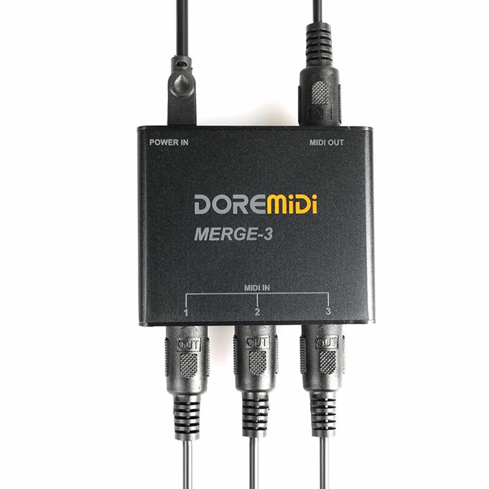 MERGE-3 MIDI Merger-3 Entrada 2 Salidas MIDI Soporte USB Power