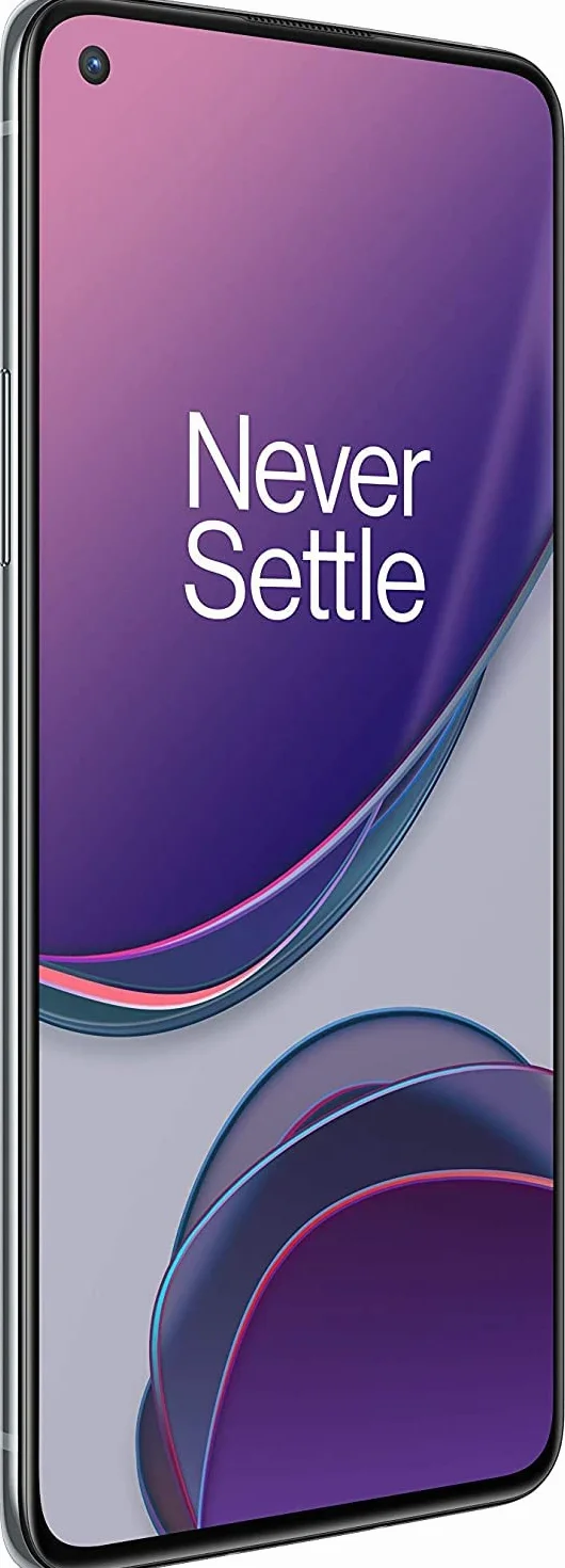 OnePlus 8T Lunar Silver | 6.55" 120Hz FHD+ Fluid Display | 8GB RAM + 128GB | Cámara Cuádruple | Carga de 65W | Dual SIM | 5G | 2 Años de Garantía