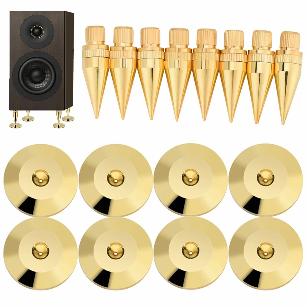 Almohadilla de altavoz 8 pares 6 x 36 mm Cobre Aislante de pico Base de soporte