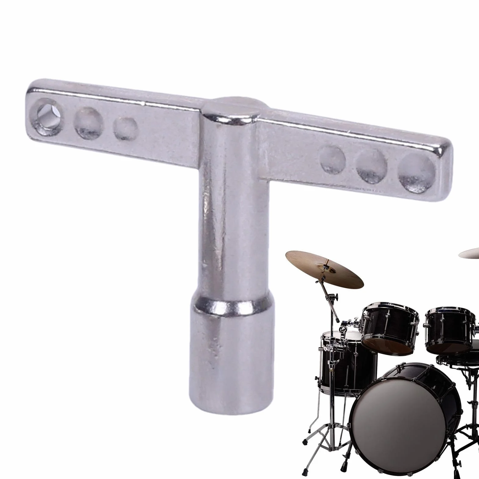 Herramienta de afinación de tambor,Medidor de afinación de tambor | Tecla del afinador de batería - Llave para afinador de llave de tambor de aleación precisa, accesorios para llaves de afinador de ta