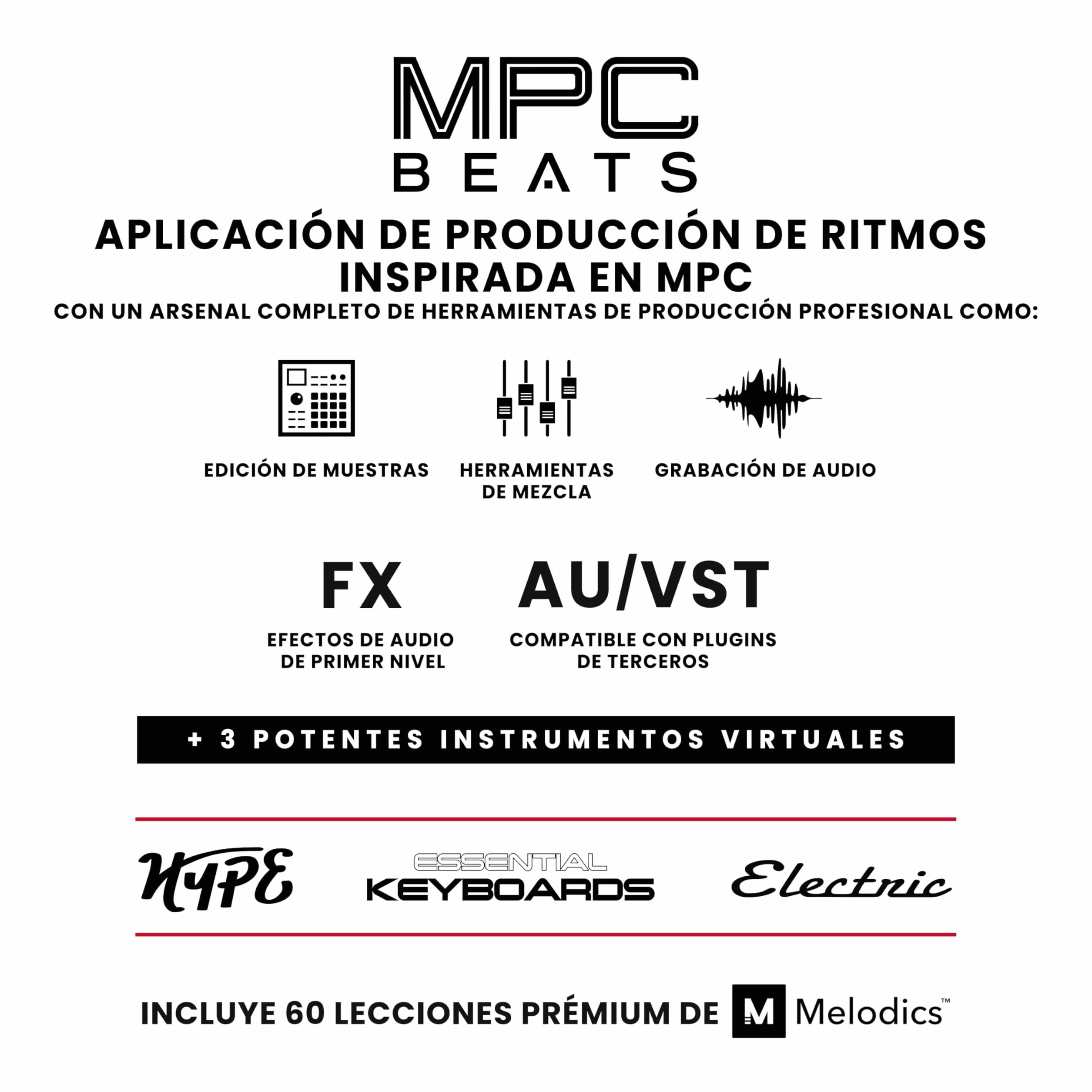 Akai Professional MPK Mini Play MK3 - Teclado Controlador MIDI con Altavoz y Sonidos Integrados, Pads MPC, Teclado Dinámico, Software de Producción Musical y Native Instruments Sound Package