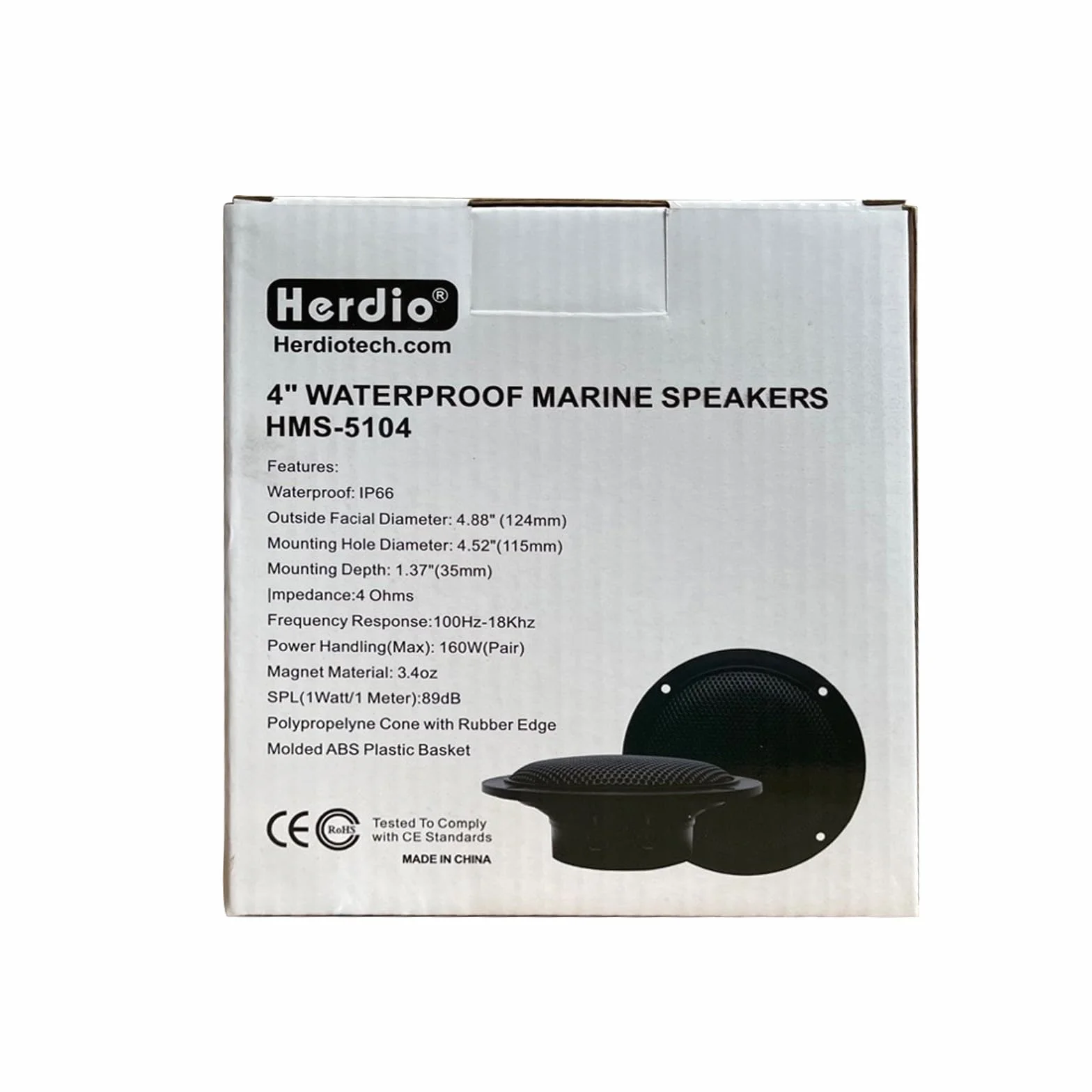 Herdio Kit de Altavoces de Techo con Bluetooth, Amplificador Impermeable