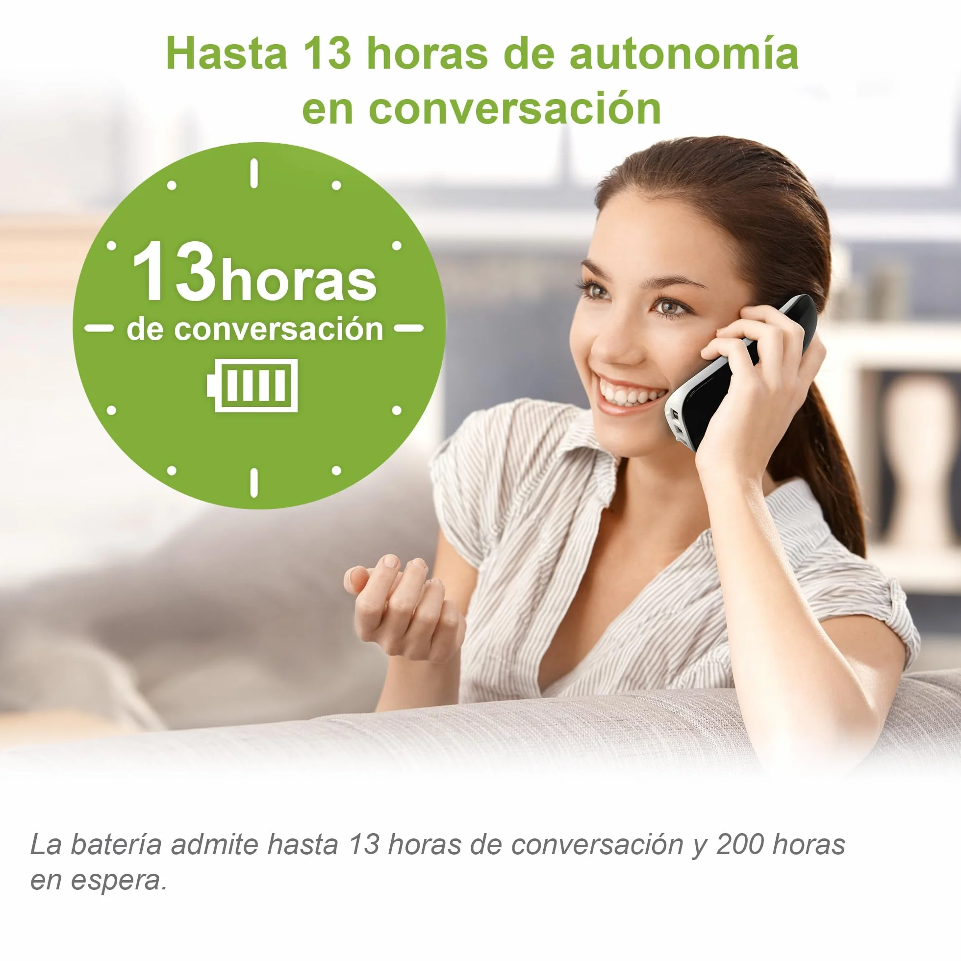 VTech CS1501 DECT Teléfono inalámbrico duo con cargador doble, manos libres, bloqueo de llamadas, identificador, pantalla retroiluminada, Blanco