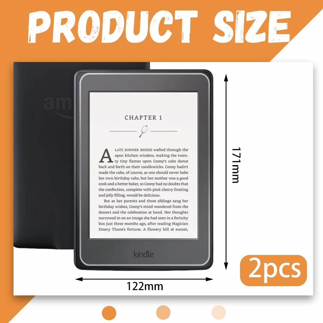 Kindle Paperwhite Protector Pantalla 7 Pulgadas 12ª Generación 2024 Película Mate Anti Resplandor Vidrio Templado 2 Piezas