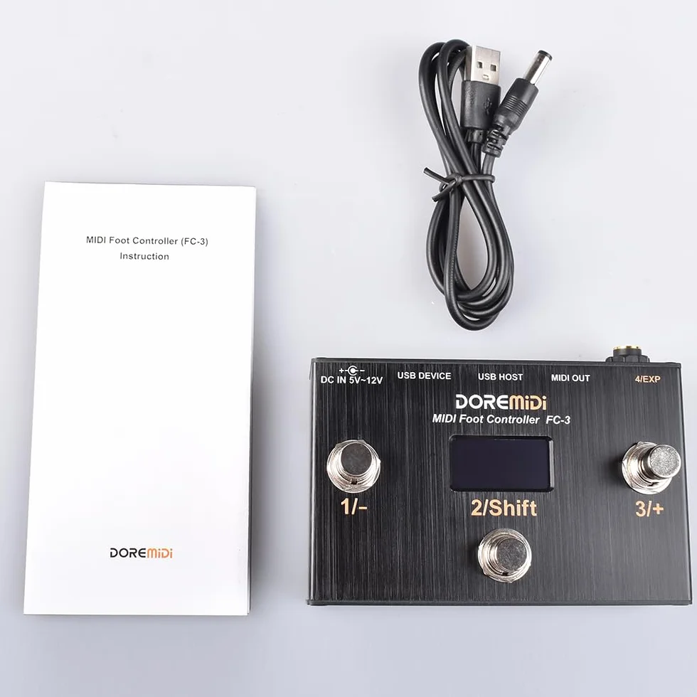 Controlador de pie MIDI (FC-3) Controlador MIDI diseñado que puede ser utilizado para control por pie