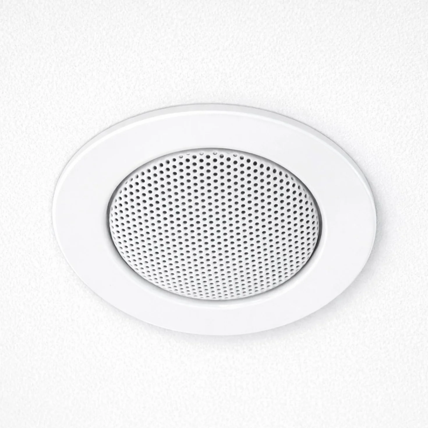 HAVA Juego de 4 altavoces empotrables metálicos, diseño halógeno, 60 mm