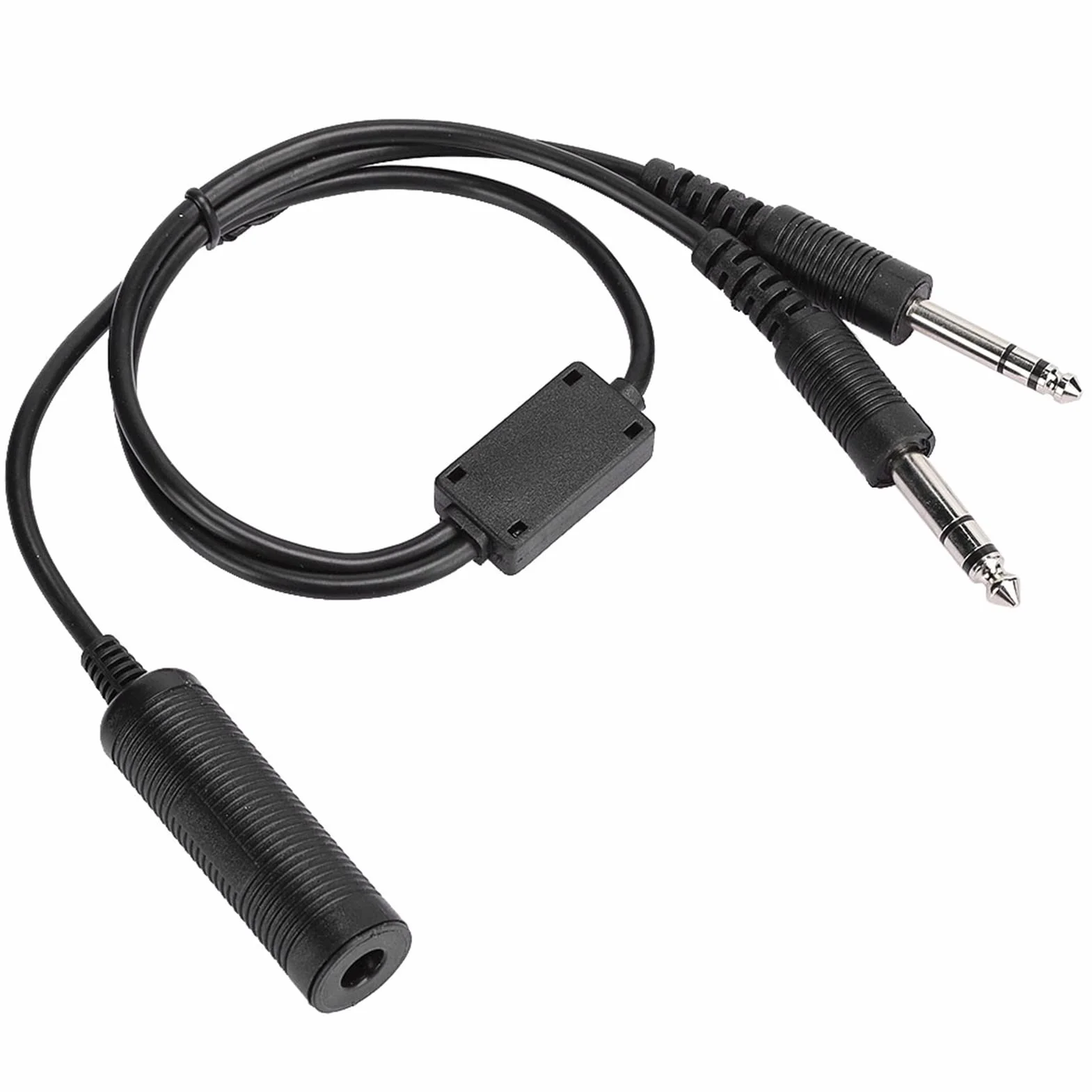 Helicóptero U174 a Dual GA Twin Plug Adaptador para A20 Auricular Avión David Clark Cable Avión Radio Piloto Militar 18253g Adaptador Suministros Adaptador