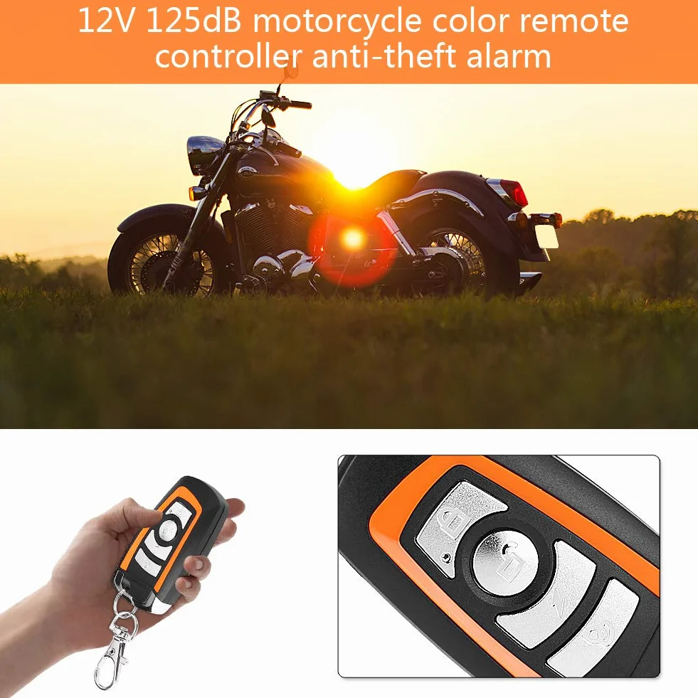 EBTOOLS para Alarma Buena para Motocicleta Sistema de Alarma para Motocicleta Sistema de Alarma de Seguridad Antirrobo para Motocicleta Control Remoto