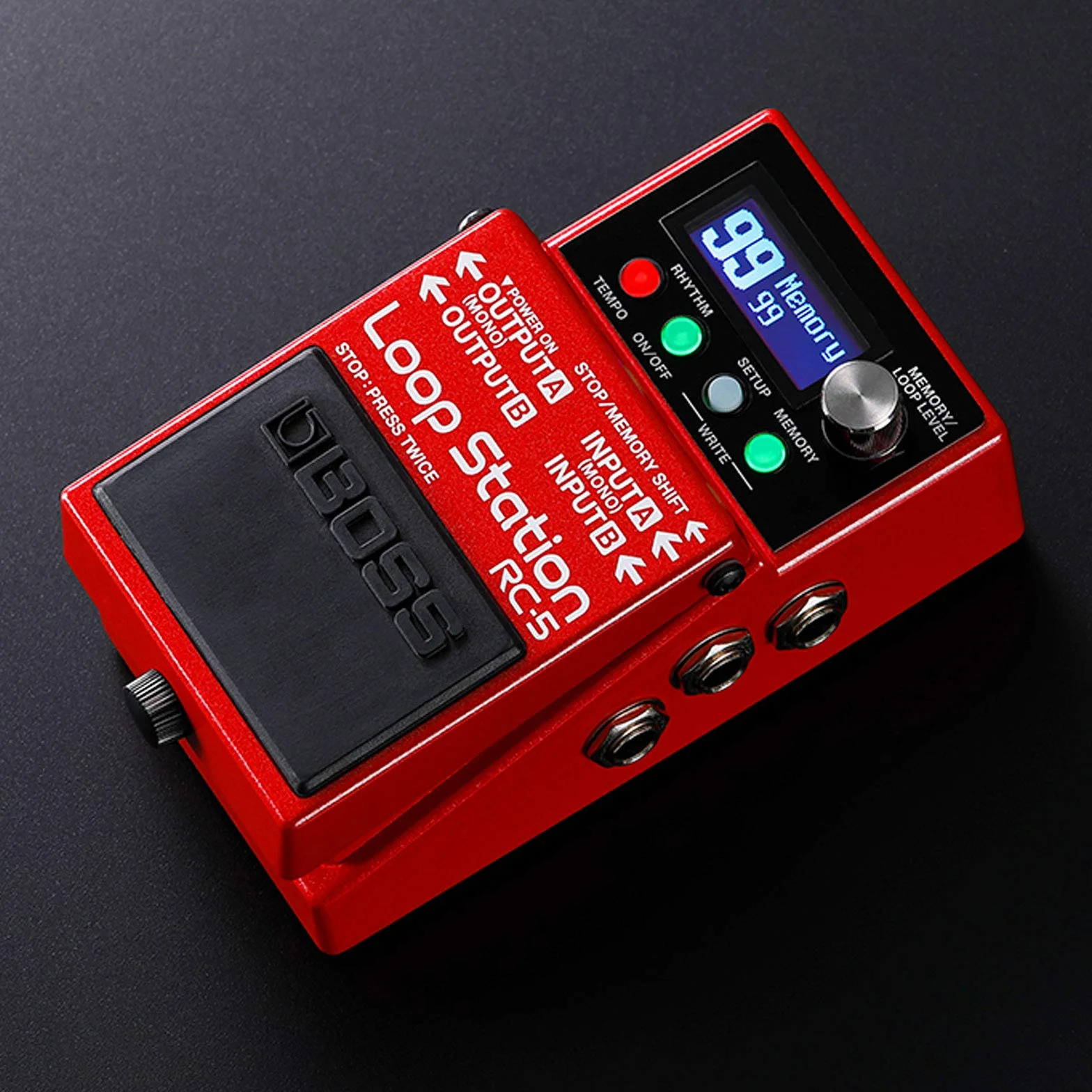 Boss RC-5 Looper - Dispositivo de efectos con pedal y fuente de alimentación keepdrum de 9 V