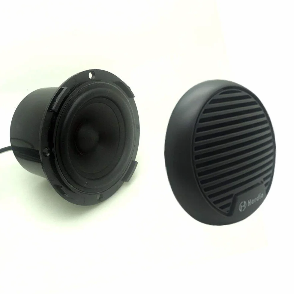 Herdio Altavoces 7,6 cm 140 W Impermeables para Moto Barco ATV Tractor UTV