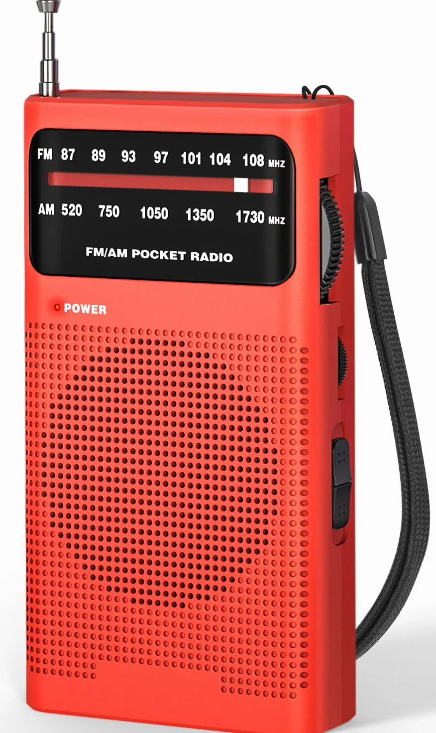 Tendak Mini Radio Portatil Pequeña, Transistores FM Am con Excelente Señal, de Bolsillo, Funciona con AA Pilas (no Incluidas)
