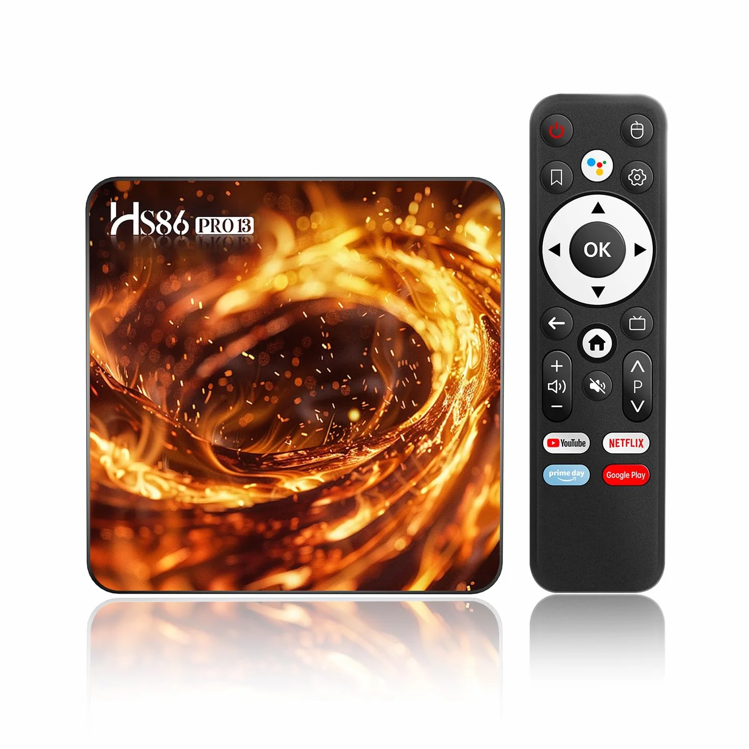 Android TV Box 14.0, Smart TV Box with 4G RAM 32G ROM RK3528 Quad-Core 64bit Cortex-A53 Mali 450 MP2 GPU Ethernet 10/100M 2.4G/5G WiFi BT V5.4 HD 4K