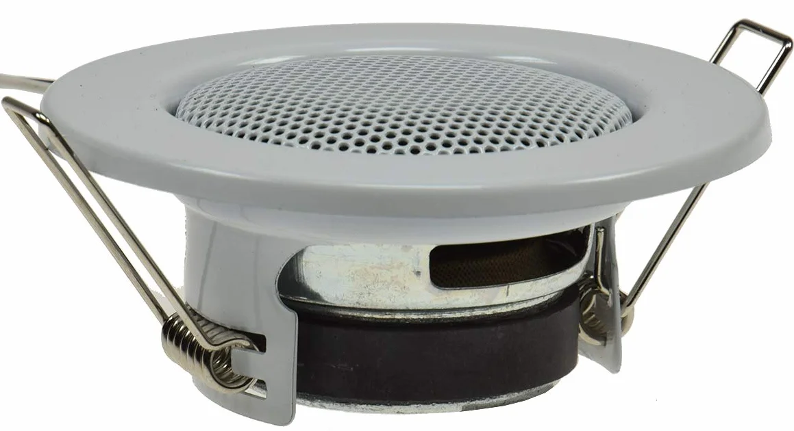Altavoz empotrable blanco Ø 8cm aspecto halógeno