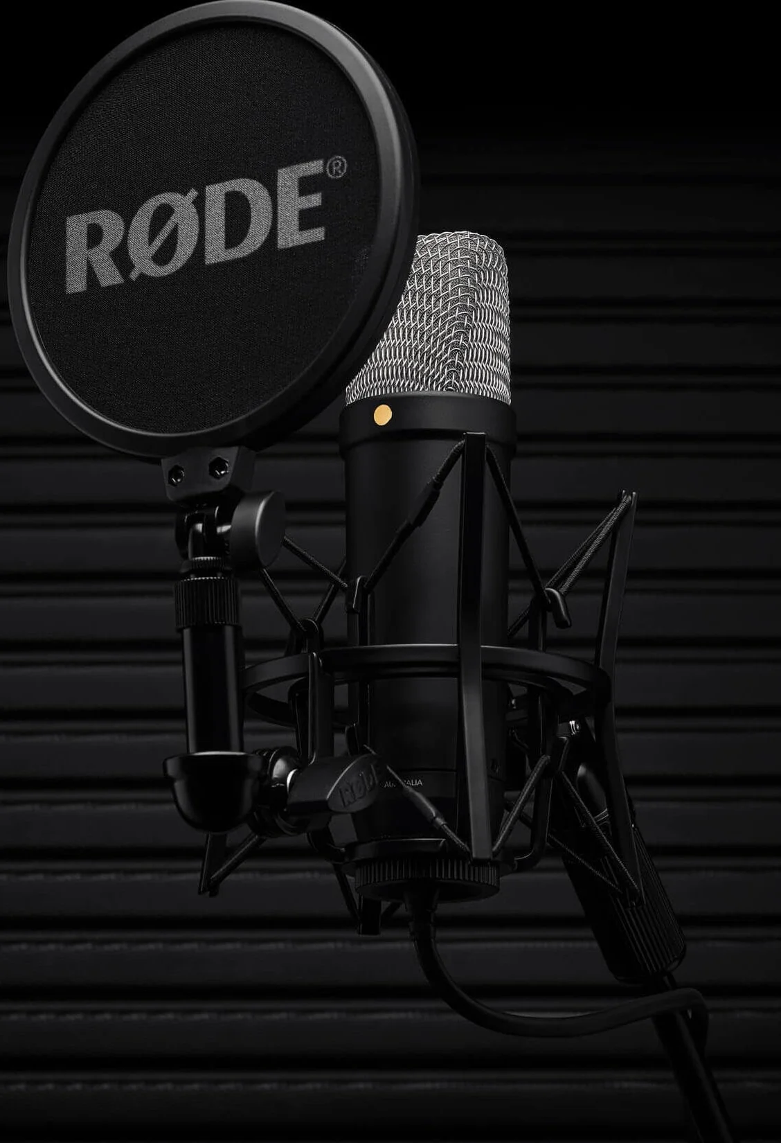 RØDE NT1 5a generación el micrófono con Condensador y Gran diafragma, Salidas XLR y USB, Soporte antivibraciones y Filtro antipop para grabación Vocal, producción Musical y de podcasts (Negro)