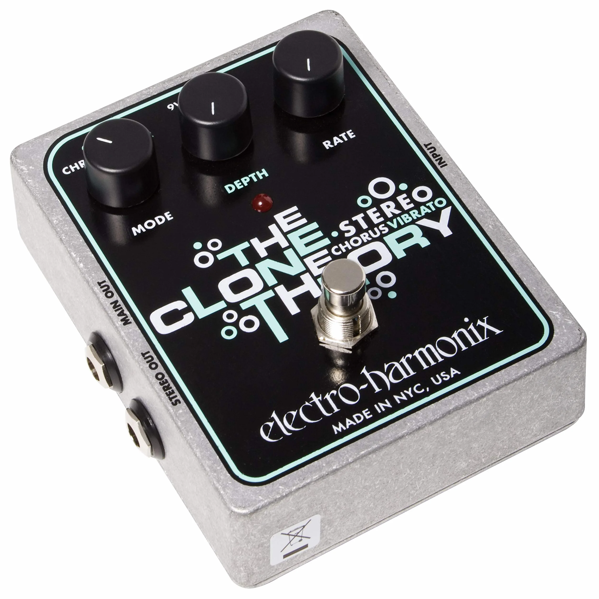 electro-harmonix Stereo Clone Theory Stereo Clone Theory Pedal, color plateado