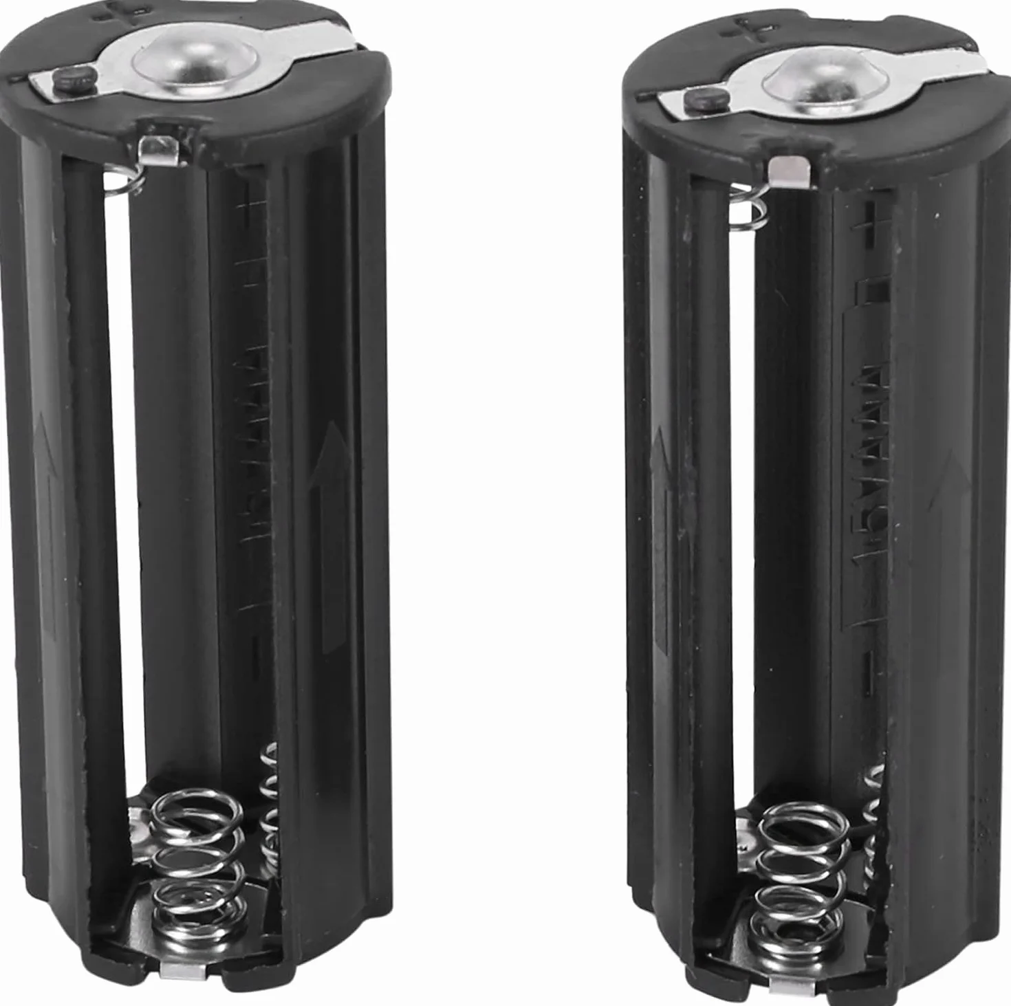 2 piezas negro soporte para batería 3 x 1,5 V AAA pilas antorcha