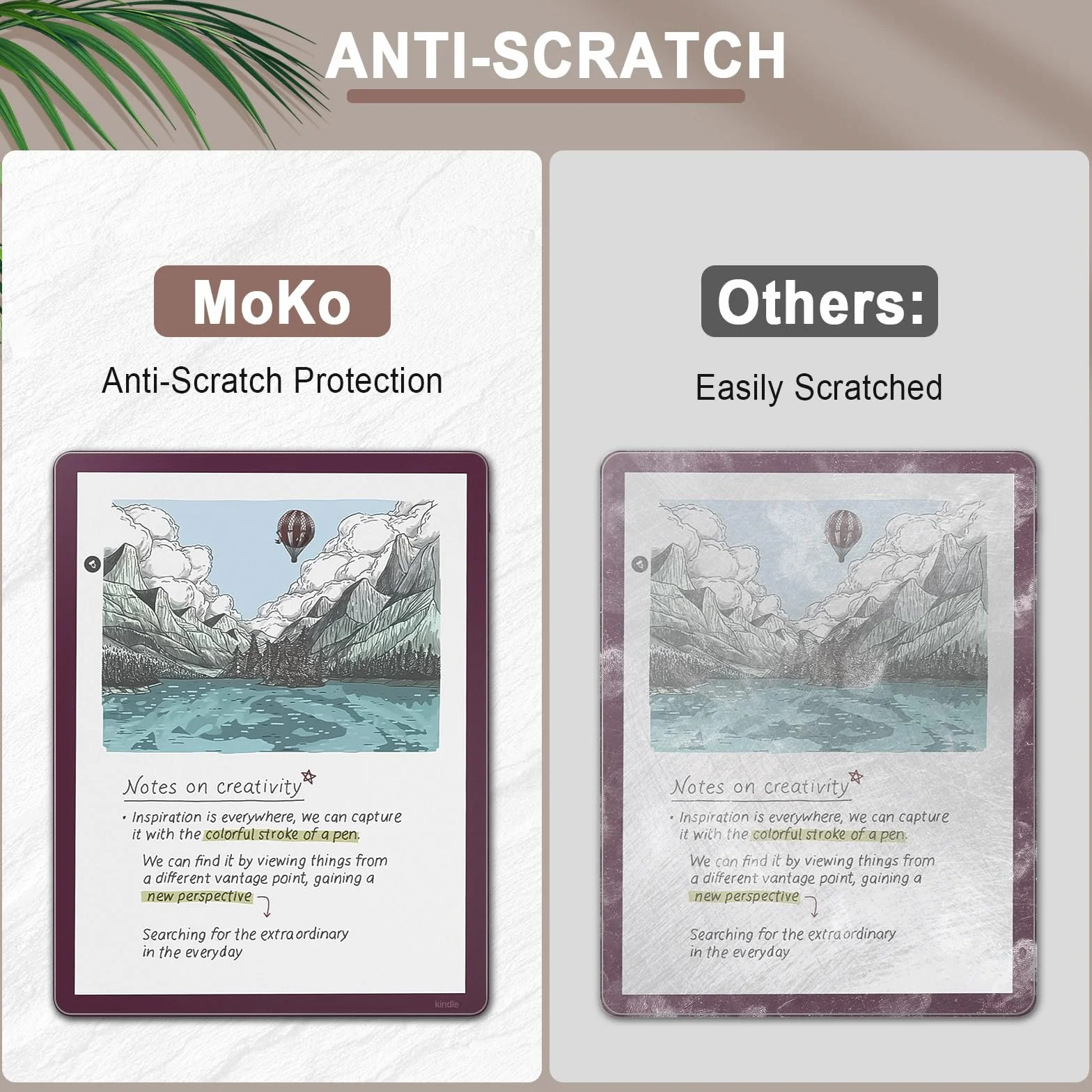 MoKo Protector de Pantalla Antirreflejo para 11" Kindle Scribe Colorsoft, PET Mate Cobertura Completa, 3 Pack