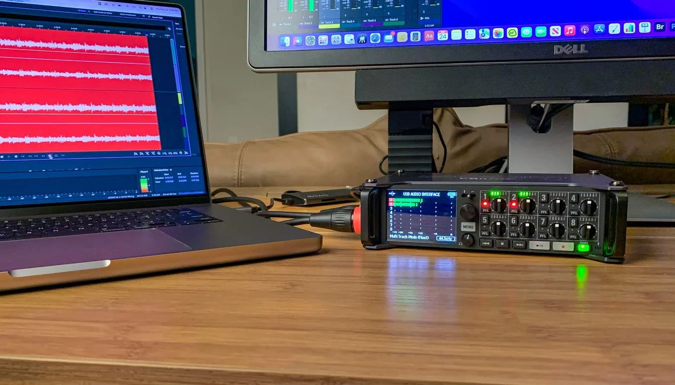 Zoom F8n Pro Grabadora/Mixer de Campo Profesional, grabación a 32-bit/192 kHz, 10 Canales, 8 entradas XLR/TRS, timecode, Modo Ambisonics, Alimentado por Pilas/batería, Doble Ranura para Tarjetas SD
