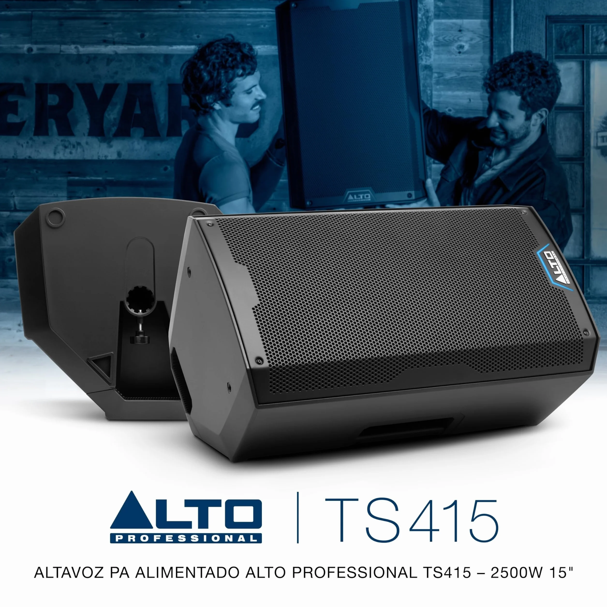 ALTO TS415 Altavoz Autoamplificado 2500W 15 Pulgadas con Mesa de Mezclas de 3 Canales, Streaming Bluetooth, Emparejamiento Inalámbrico de Altavoces, DSP y App
