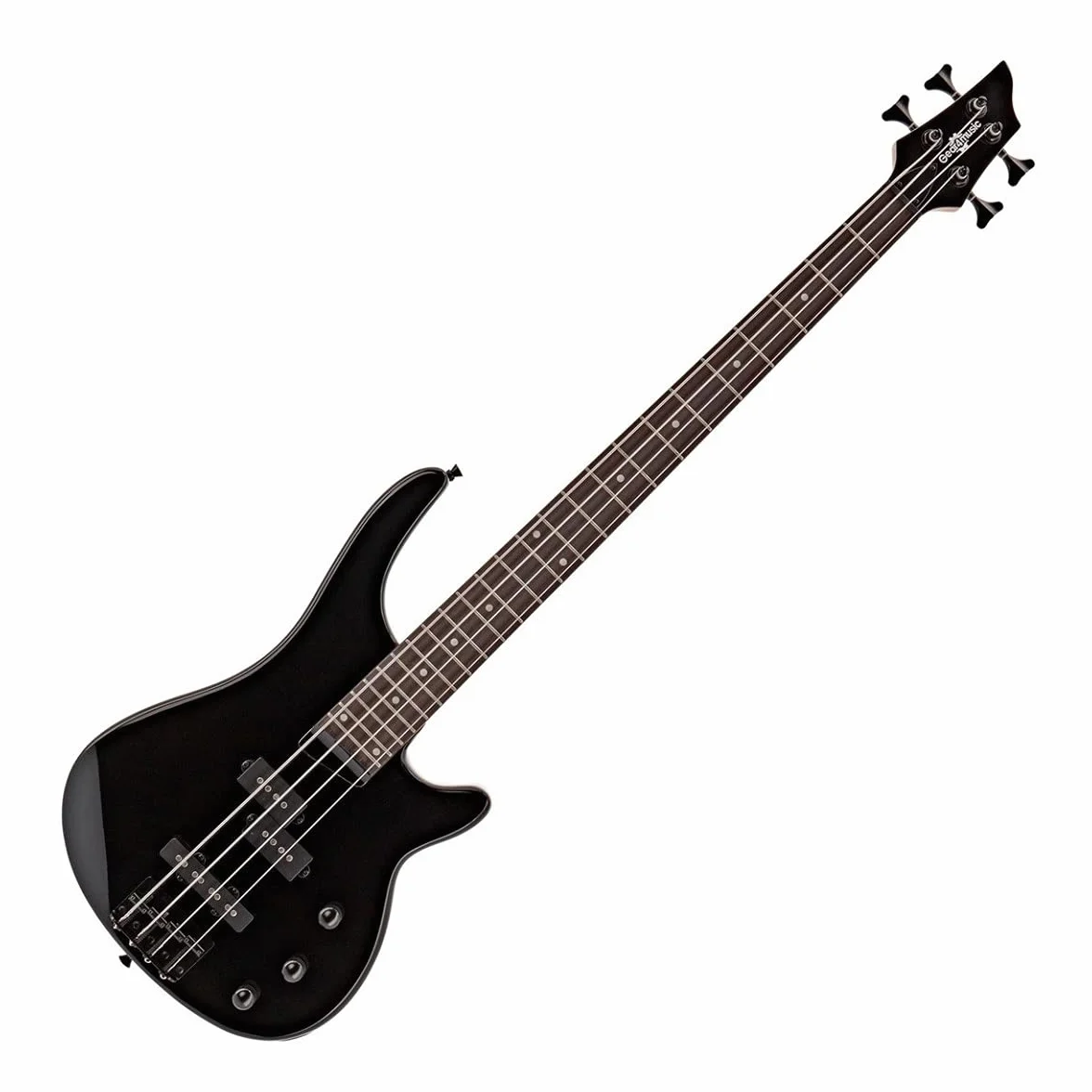 Bajo Harlem 4 Heavy Metal con accesorios de Gear4music