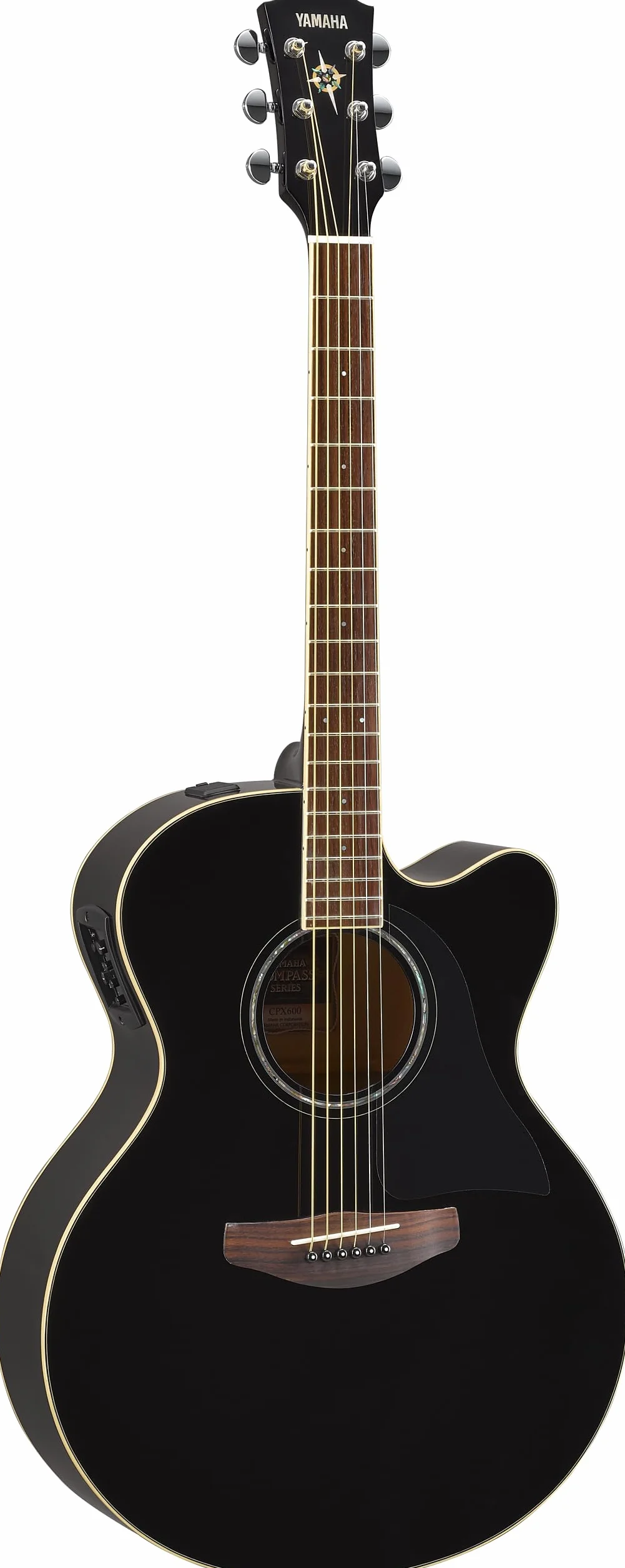 YAMAHA CPX600BL - Guitarra electroacústica, Negro (Black)