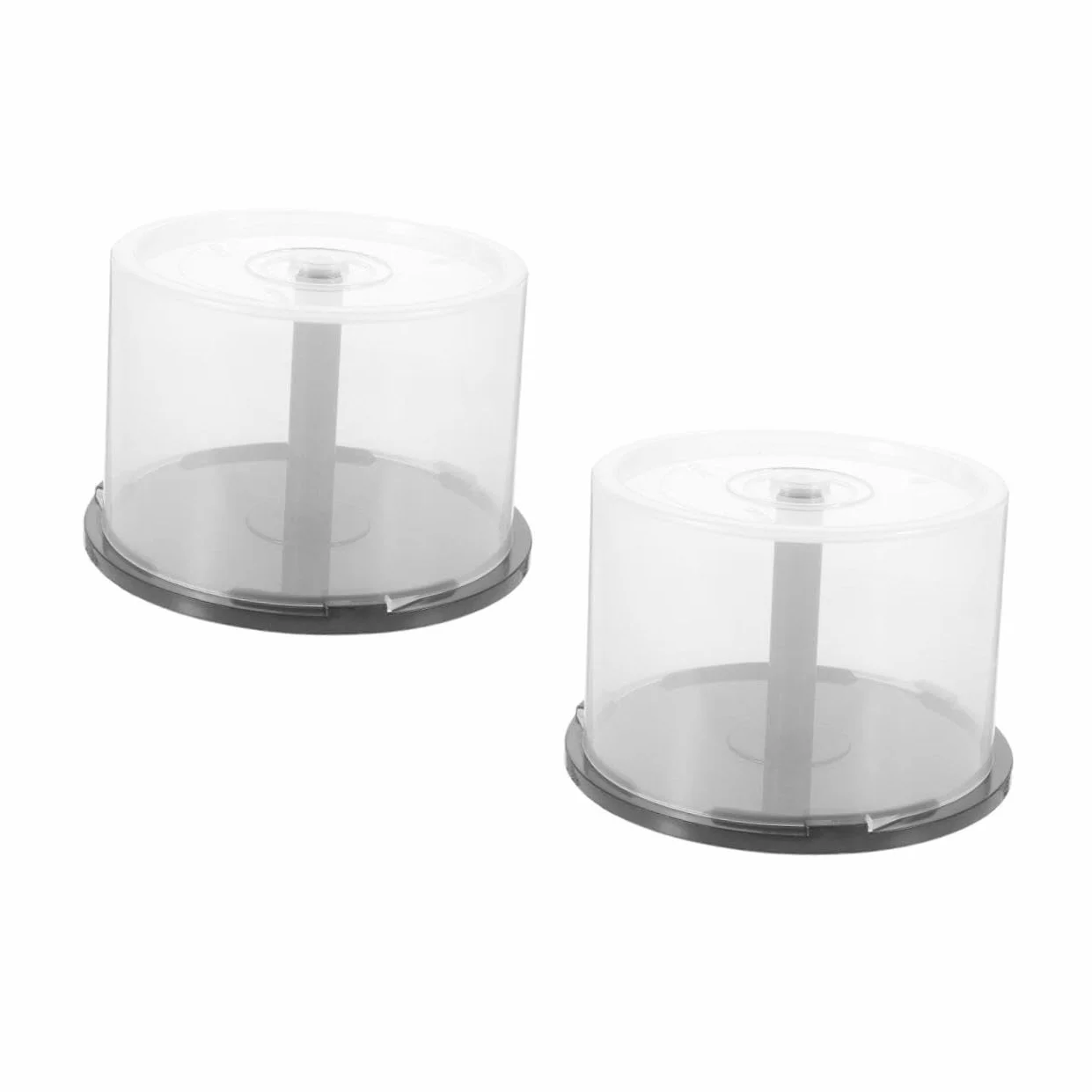Cabilock 2piezas Caja De Almacenamiento De Cd Transparente De Plástico Organizador De Discos Con Tapa Capacidad Para Cd Dvd Para Mantener Tu Colección Ordenada y Protegida