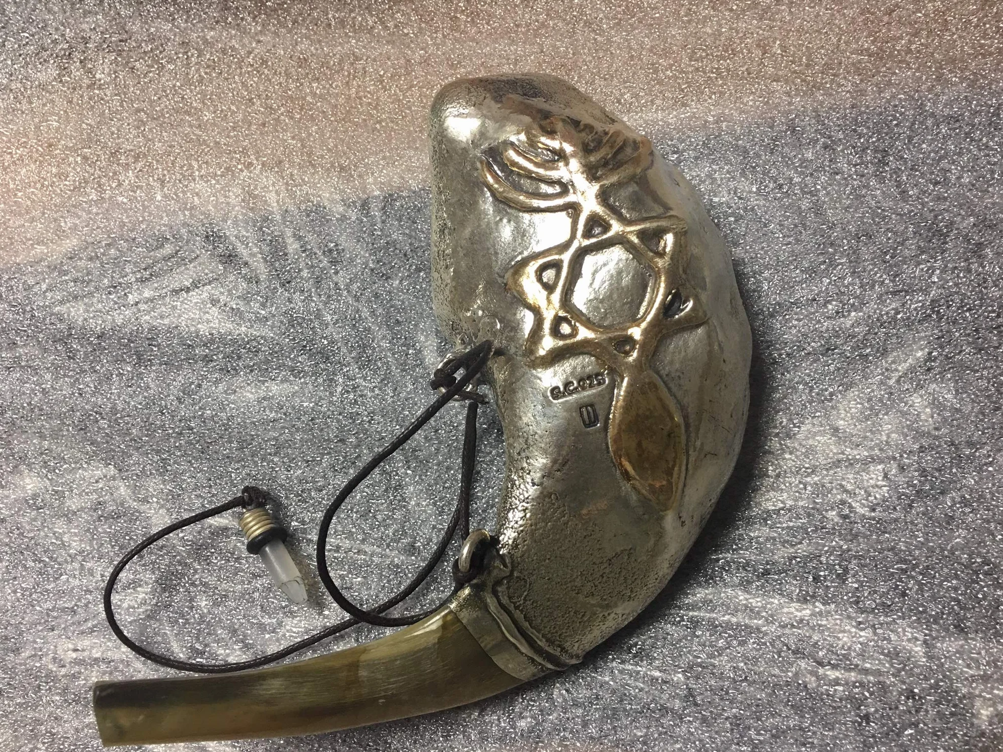Venta Para Aceite 13 pulgadas Unción Carneros de Plata Ram Shofar Increíble Evangélica Cristiana