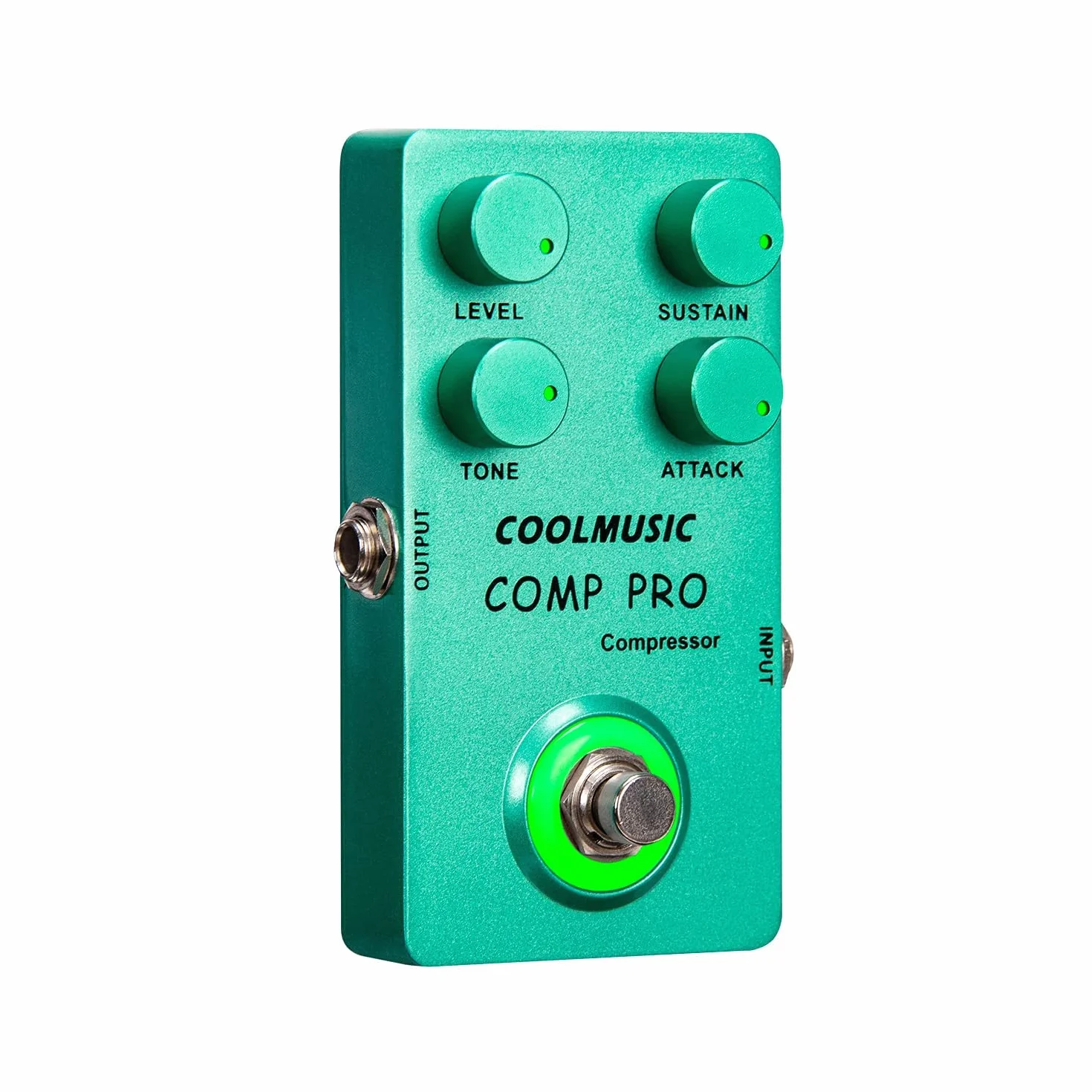 Coolmusic C-CS01 Pedal de compresor, pedal de guitarra Comp Efecto de compresión Guitarra eléctrica y bajo True Bypass