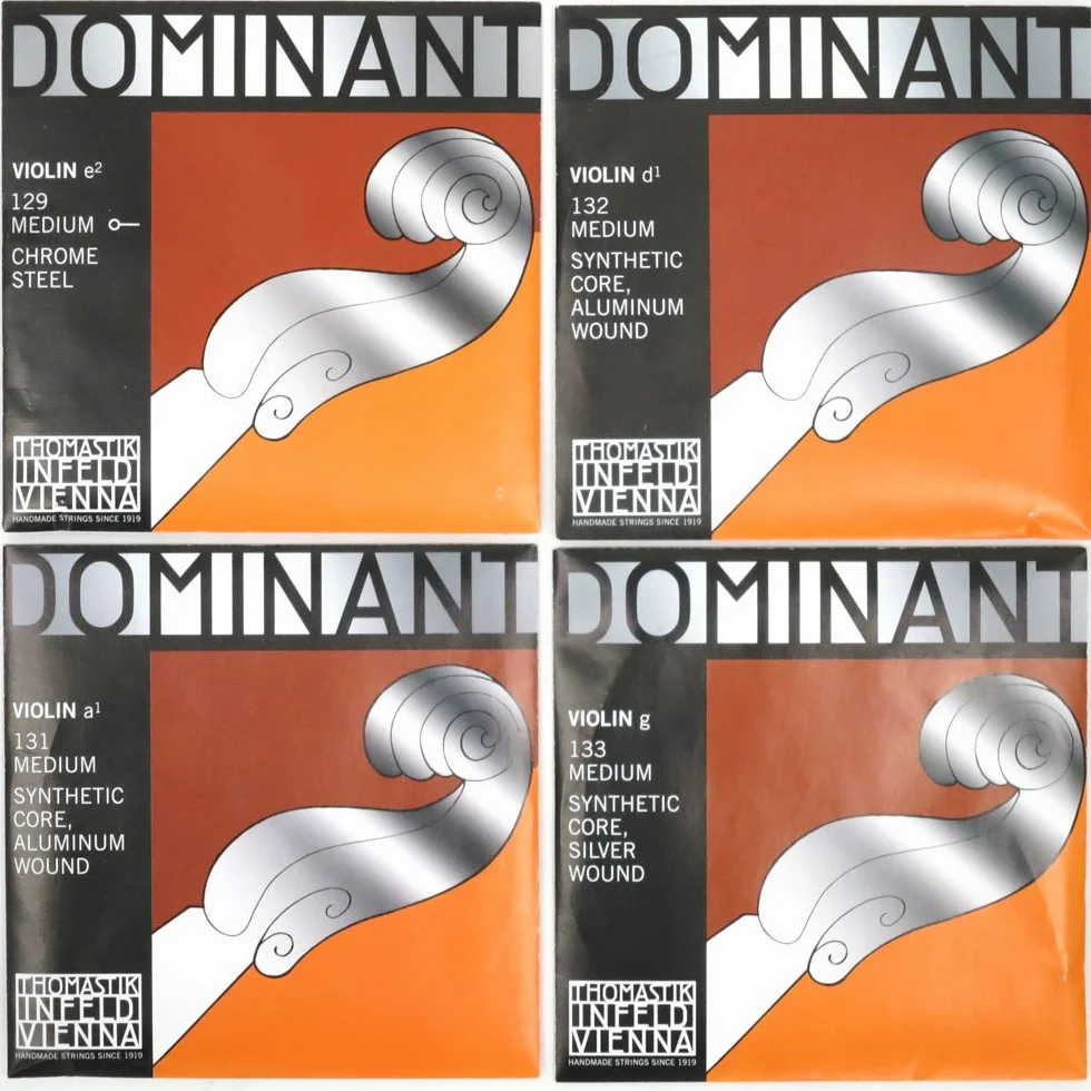 Thomastik-Infeld Dominant juego de cuerdas de violín 4/4 (135B - 129, 131, 132, 133) - tensión media