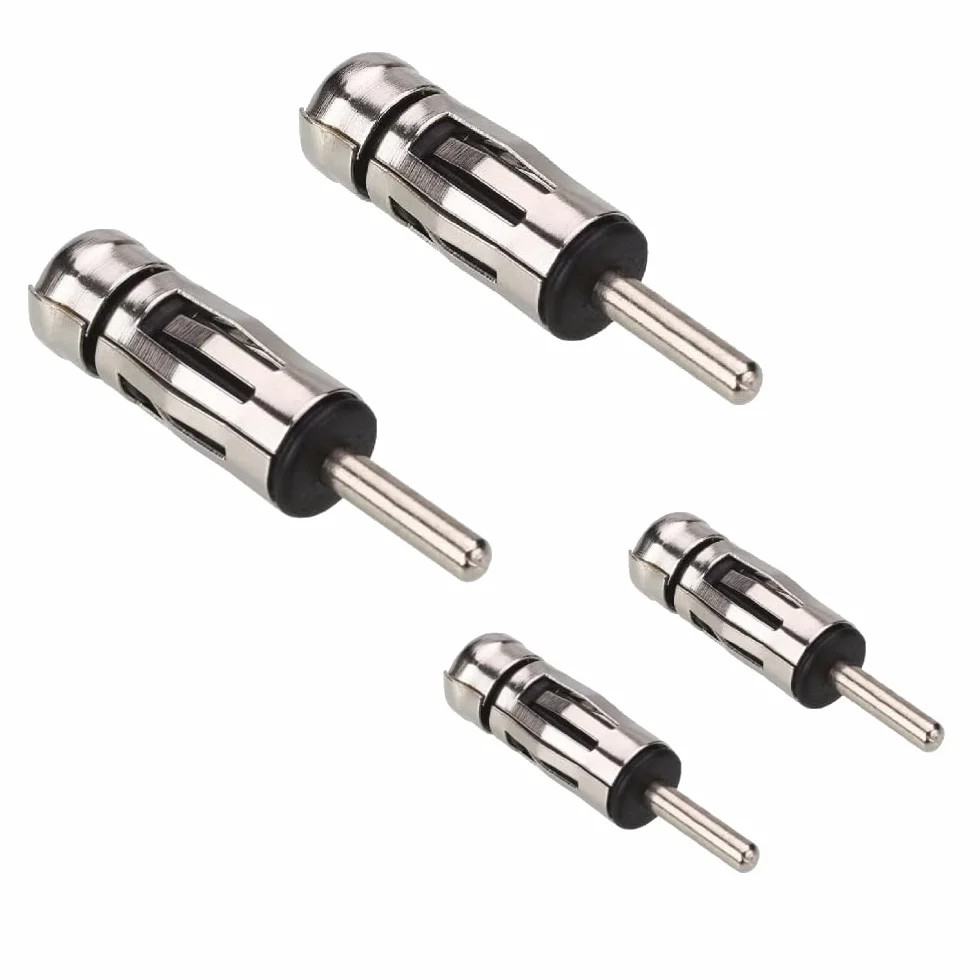 Conector Adaptador de Antena ISO Hembra a DIN Macho - Adaptador de Antena para Radio de Coche, Conexión ISO-DIN para Equipos de Audio de Vehículo, Compatible con Radios de Automóvil (4)