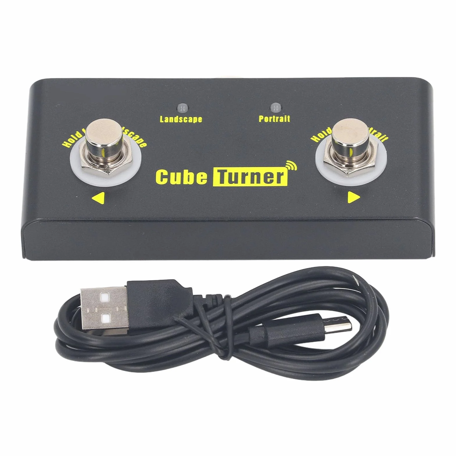 Pedal Inalámbrico Para Pasar Páginas 10m Alcance Recargable Compatible con Tabletas y Aplicaciones de Partituras Ideal para Presentaciones Musicales