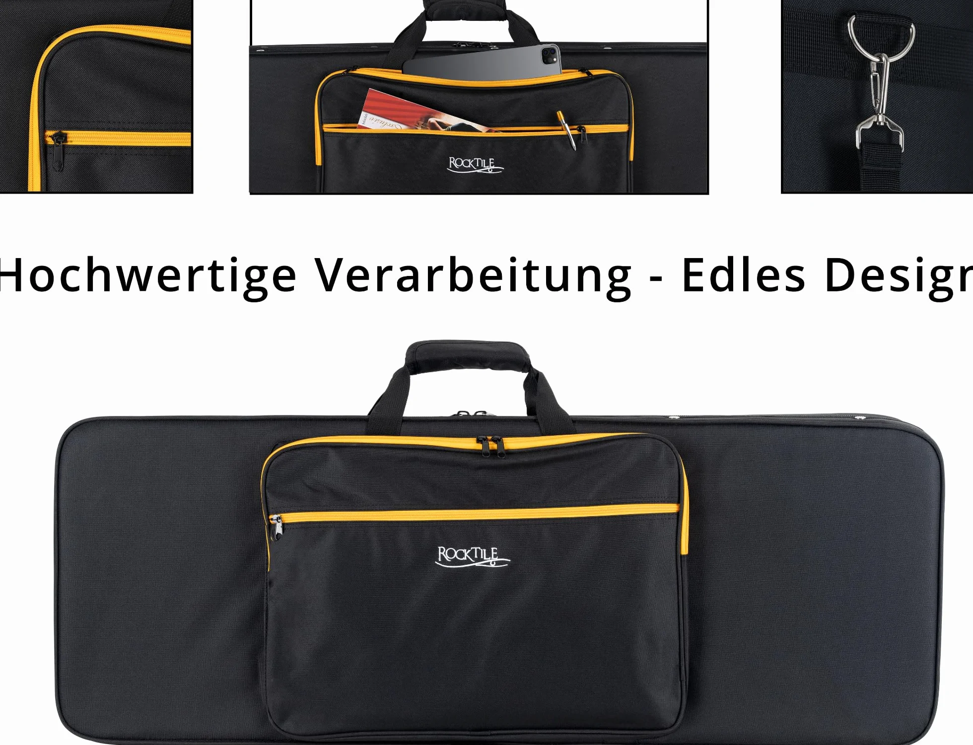ROCKTILE EGSCR-1122BK Softcase para Guitarra Eléctrica - Maletín Ligero y Práctico para Todas Las Guitarras Eléctricas Comunes