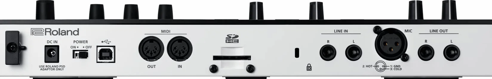 Roland VERSELAB MV-1, estudio de producción de canciones profesional con sonidos ZEN-Core para compositores y cantantes. Pads 4x4 y secuenciador por pasos TR-REC para baterías