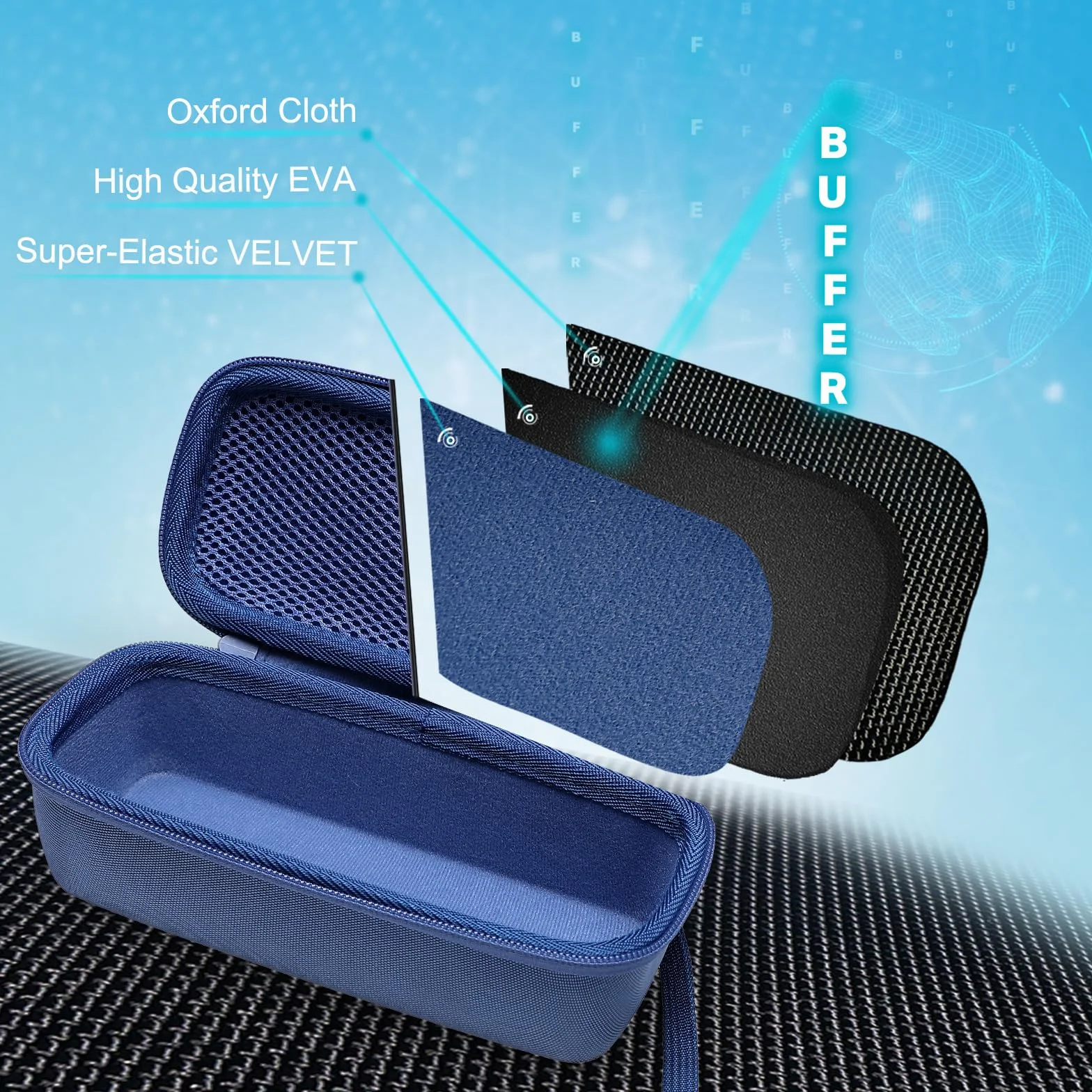 XANAD Funda para JBL Flip 7/6 / 5 Altavoz Bluetooth Portátil (Blue)