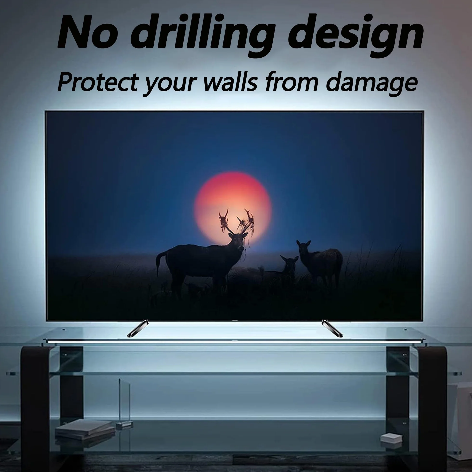 Patas universales para soporte de TV, patas de pedestal de repuesto con tornillos para la mayoría de televisores LED de pantalla plana de plasma, soporte de escritorio de mesa