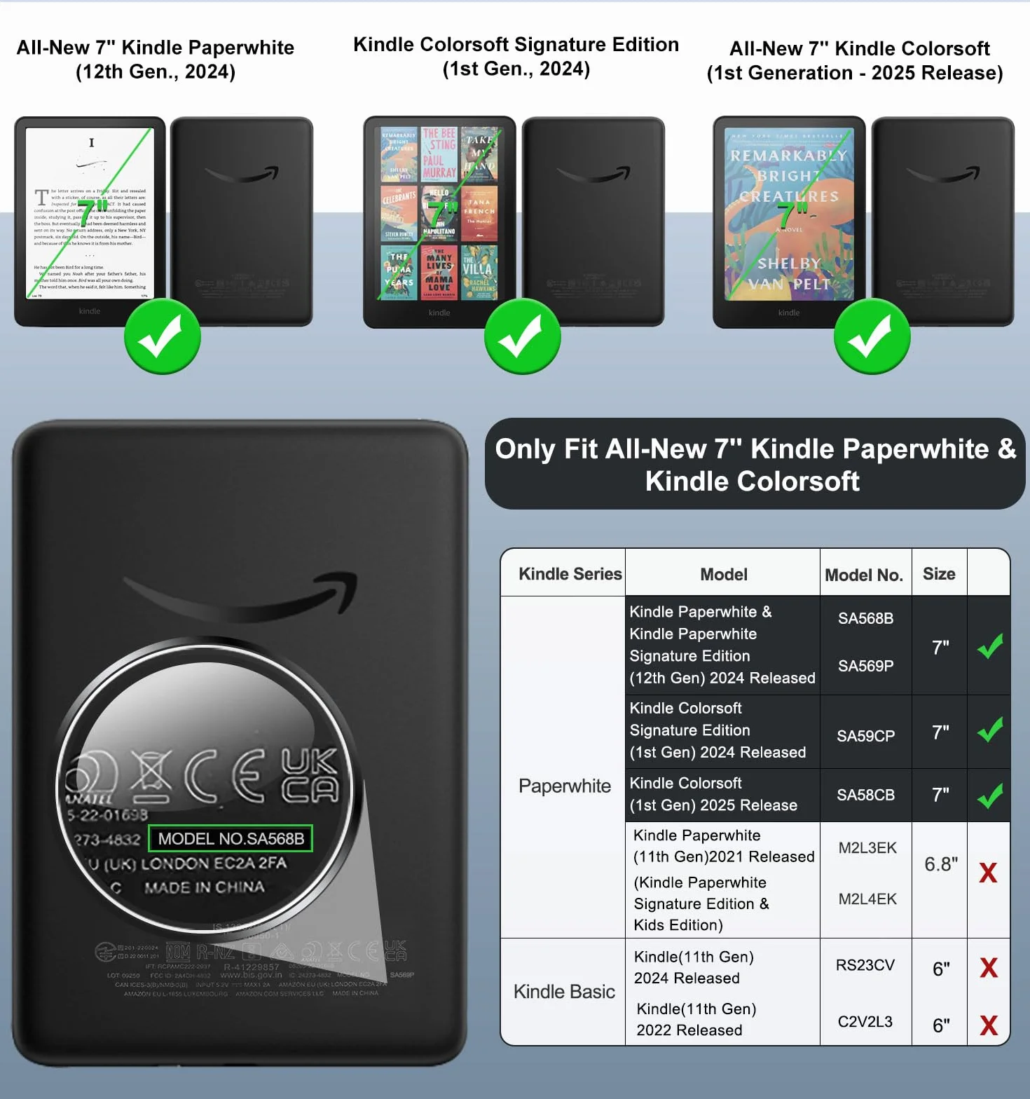 MoKo 3 Piezas Protector Pantalla Antirreflejos Mate para Kindle Paperwhite 12ª Generación 2026/2025, Kindle Colorsoft 2025/2024