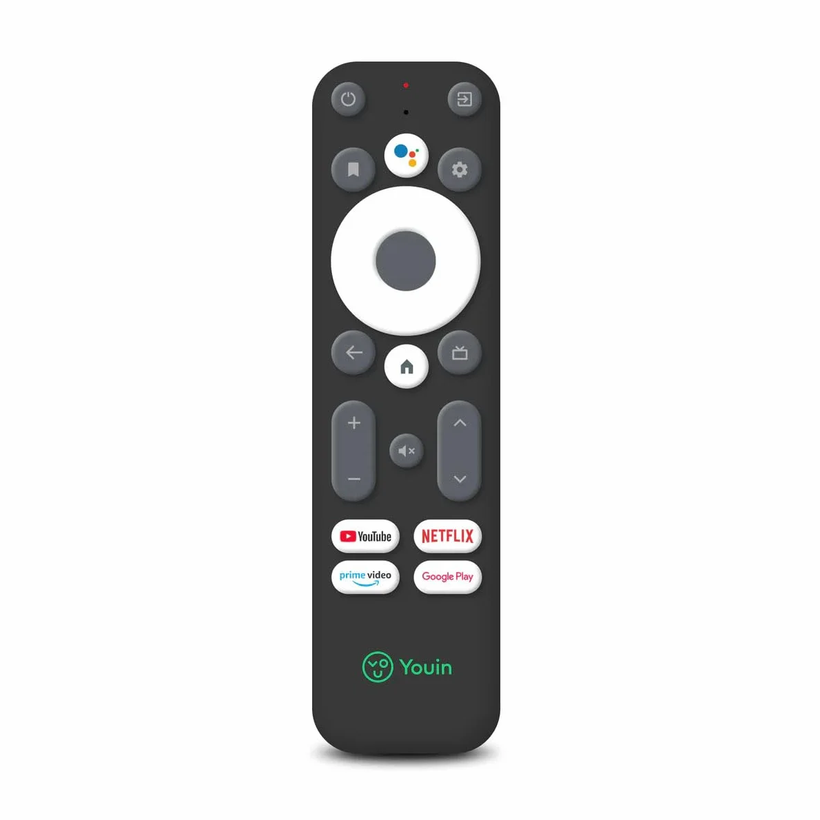 YOUIN EN1060K Receptor Android TV 4K UHD DVB-T2 HDMI WiFi Bluetooth 2GB RAM 8GB ROM Chromecast Mando Voz Guía EPG Grabación USB-C