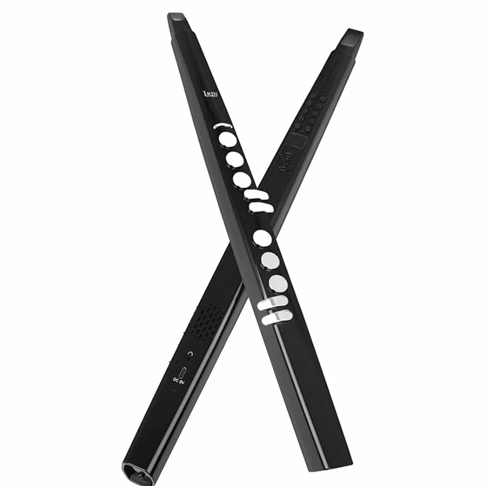 Kit de saxofón eléctrico, flauta eléctrica Blowpip Saxofón pantalla LED doble función de voz para salida MIDI adecuado para todas las edades