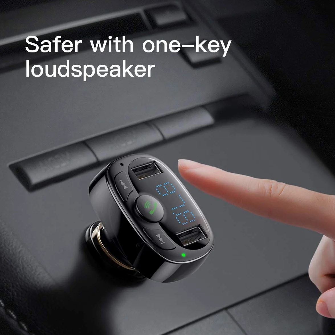 Baseus FM Transmitter Bluetooth 2xUSB microSD