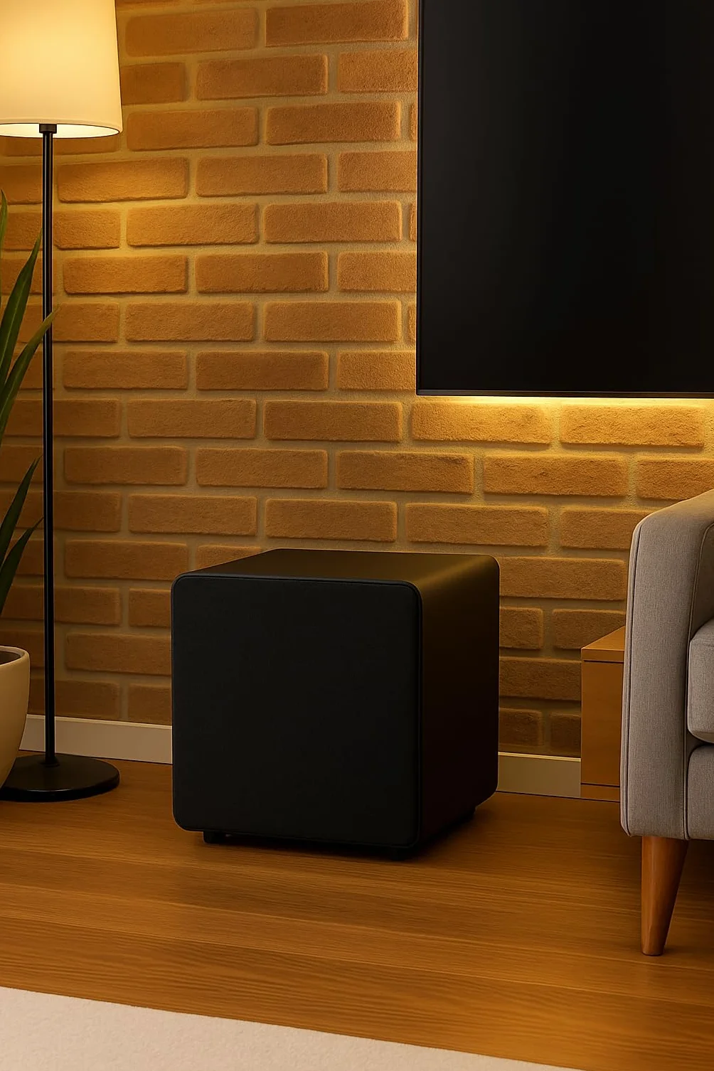DYNAVOICE Challenger Sub-8 Negro – Subwoofer Activo 8" 90W RMS (125W Máx.), 25-180 Hz, Auto On/Off | para Home Cinema 5.1 y HiFi hasta 25 m² | RCA/LFE y Alta Nivel