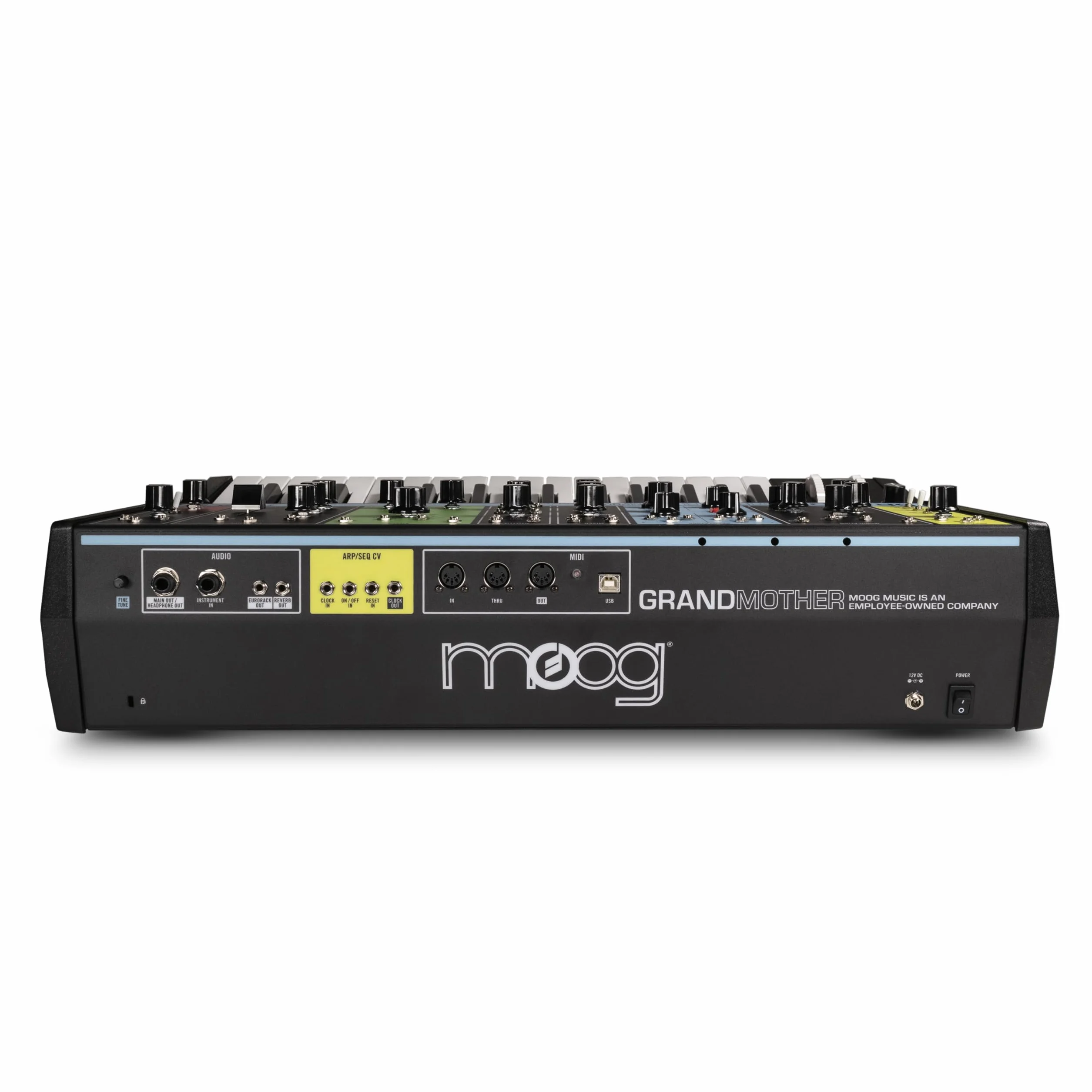 MOOG Grandmother - Sintetizador Semimodular de Teclado Analógico con 32 Teclas, Arpegiador, Secuenciador y Tanque de Reverb de Muelles Integrados