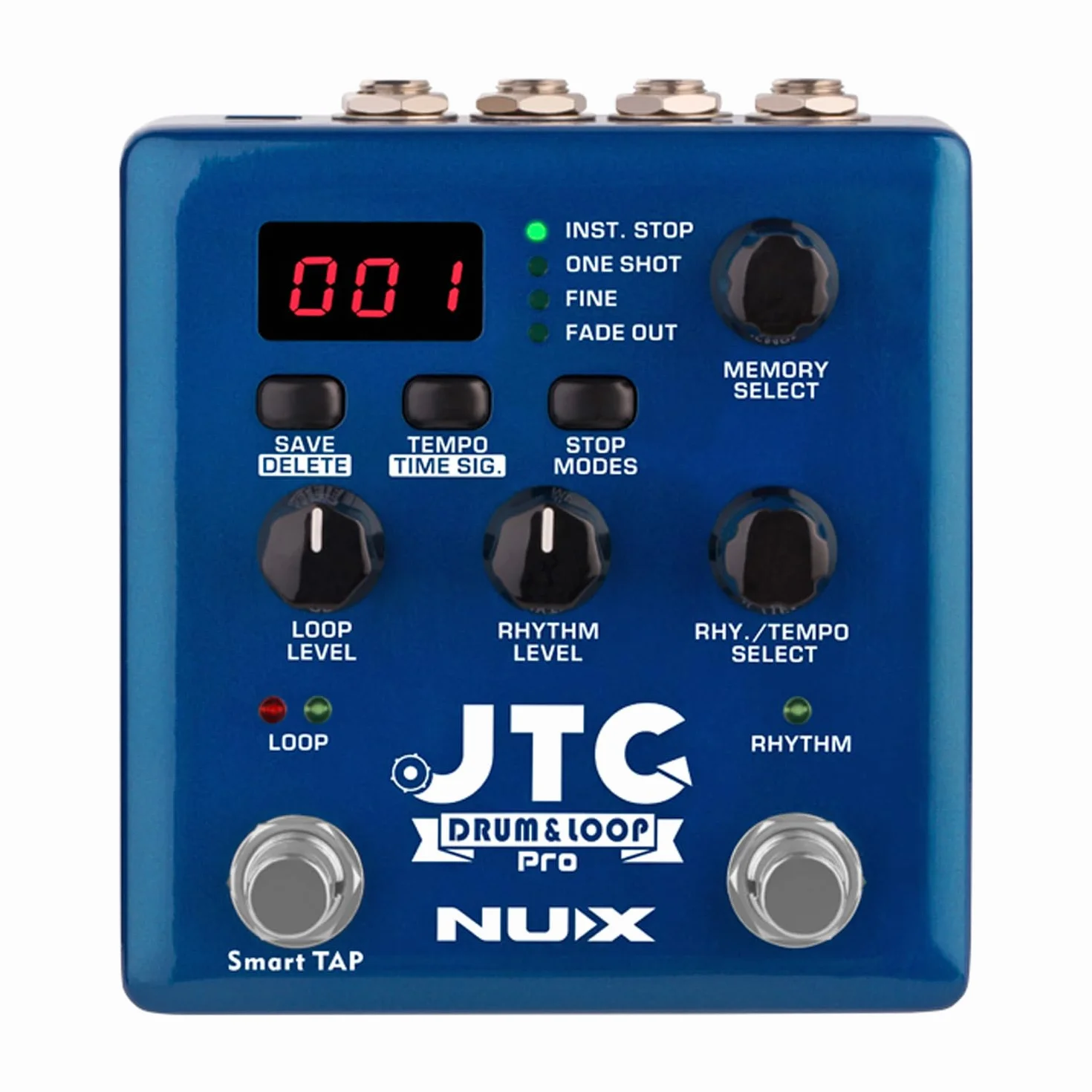 Nux JTC Tambor and Loop Pro Dual Switch - Pedal para guitarra y bajo + fuente de alimentación keepdrum