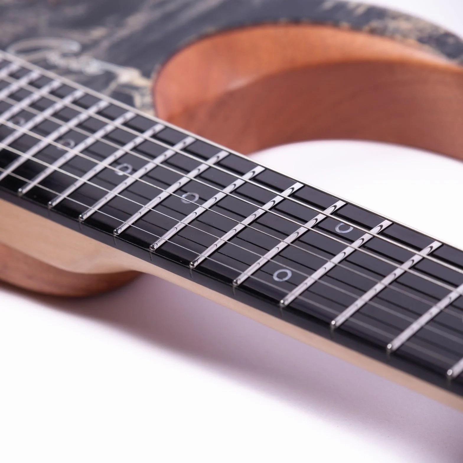 Guitarra Eléctrica De Jazz Sin Pala De 6 Cuerdas Y 24 Trastes(Blue)
