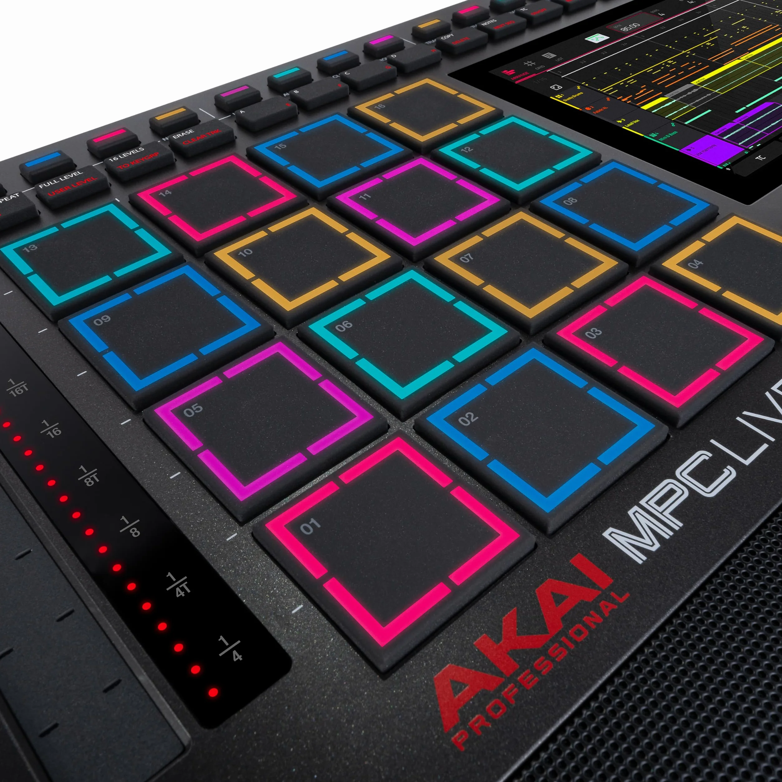Akai Professional MPC Live III Centro de Producción Musical portátil y Autónomo con Pads MPCe, Secuenciador, Pantalla táctil, Micrófono, Altavoces, Interfaz de Audio, Wi-Fi, Bluetooth, Batería