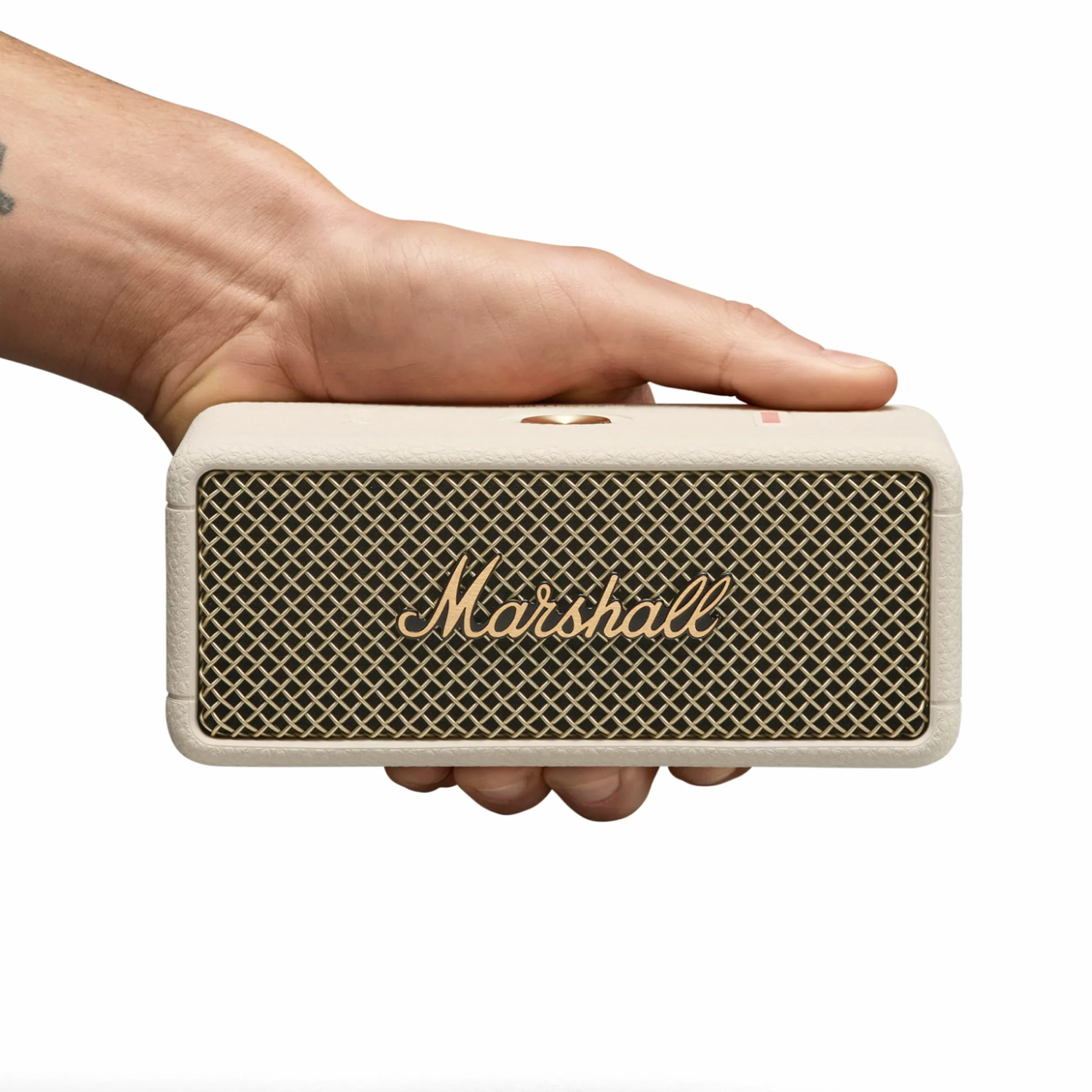 Marshall Emberton III Altavoz Bluetooth portátil IP67 resistente al polvo y agua, 32h reproducción - Crema