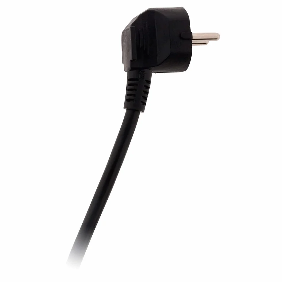 Extensor enchufe Francés Hembra a macho 16 A HO5VV-F 3G1,5 mm² 5 m Negro
