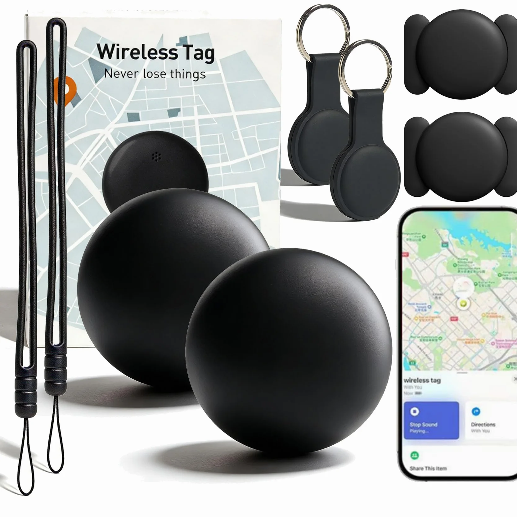 AimTrack Pro Localizador GPS Impermeable con Batería de Larga Duración para Coche Magnético 2PCS