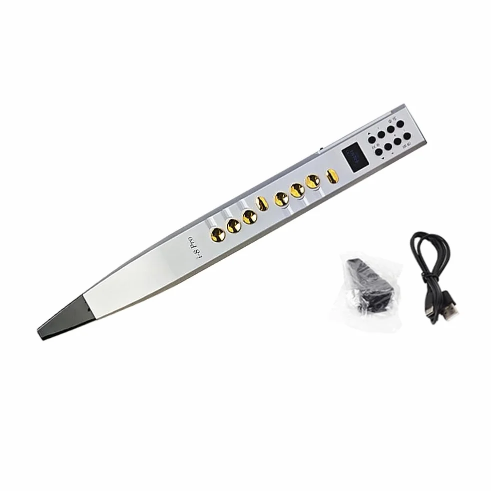 Mini Saxofón, Instrumento de Viento Digital, Instrumento de Viento Electrónico de 89 Tonos, Altavoz HiFi Integrado de 5 W con Pantalla LED