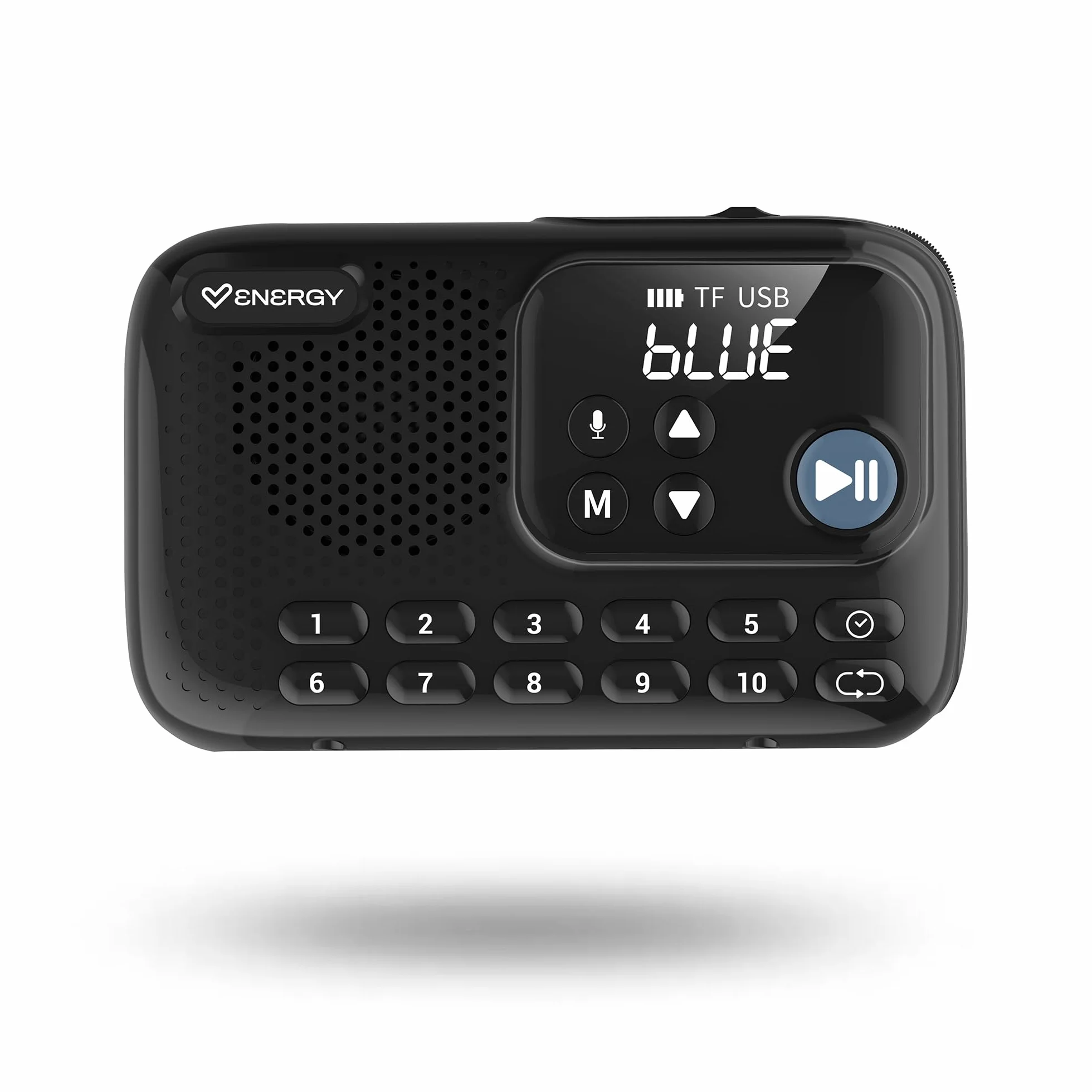 Energy Sistem TunerGo Radio - Radio portatil FM con Bluetooth, batería Recargable, Salida minijack, Antena optimizada y Altavoz de 5W