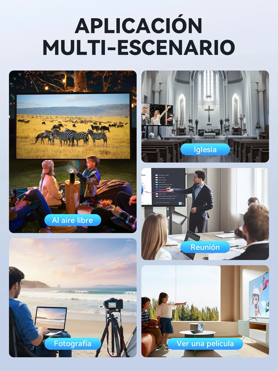 Moman Transmisor HDMI Inalámbrico 4K 2.4G/5G 196FT con Pantalla LED